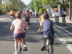 L'arrivée à Montpellier : la route de Nîmes aux vélos !!!